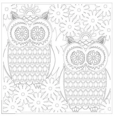 owls drawing